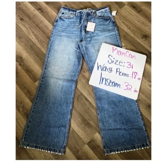 KANCAN Ultra Hi Rise 90’s Wide Leg Jeans - Picture 10 of 10